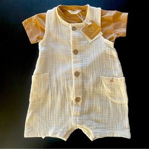 Baby overalls and shirt